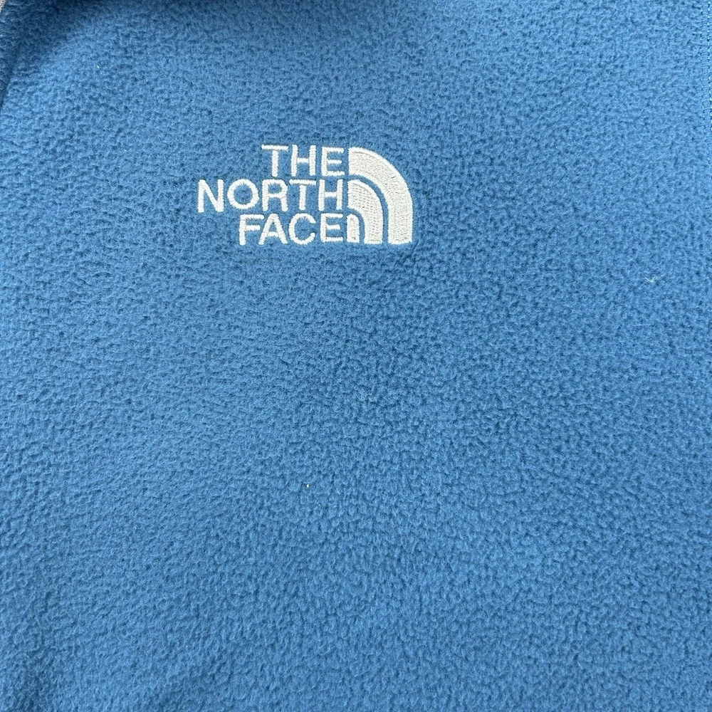 The North Face 1/4 Zip Pullover Men's Medium Fleece‎ Blue Lightweight